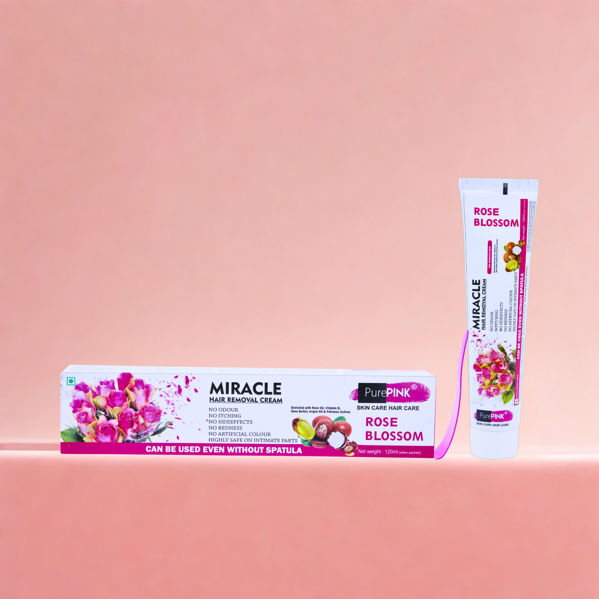 MIRACALE HAIR REMOVAL CREAM 120 ML (ROSE BLOSSOM)